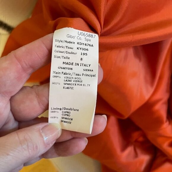 Michael Kors Wool Made in Italy MCM Minimalist Sheath Dress 8 $1590 - Picture 9 of 10